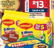 Maggi 2-Minute Noodles Assorted - 5 x 75g