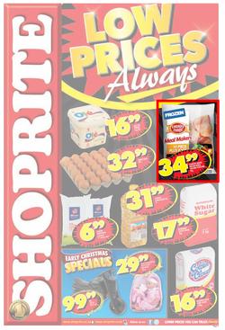 Shoprite : Low Prices Always ( 04 Nov - 24 Nov 2013 ), page 1