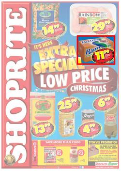 Shoprite : Extra Special Low Price Christmas ( 18 Nov - 25 Nov 2013 ), page 1