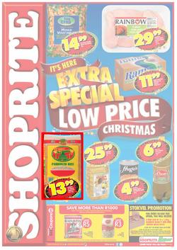 Shoprite : Extra Special Low Price Christmas ( 18 Nov - 25 Nov 2013 ), page 1