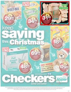 Checkers Western Cape : Keep Saving This Christmas ( 25 Nov - 08 Dec 2013 ), page 1