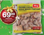 Tydstroom Frozen Chicken Braai Mixed Portions-4Kg