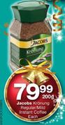 Jacobs Kronung Regular/Mild Instant Coffee-200g