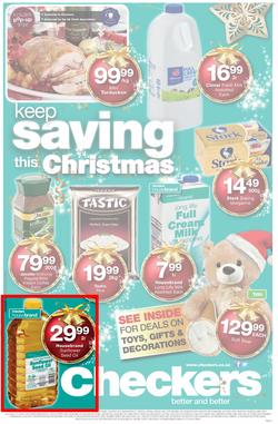 Checkers Eastern Cape : Keep Saving This Christmas (25 Nov- 08 Dec 2013), page 1