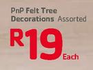 PnP Felt Tree Decorations-Each