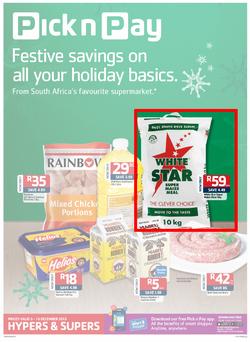 Pick n Pay Eastern Cape- Festive Savings On All Your Holiday Basics (03 Dec - 16 Dec 2013), page 1