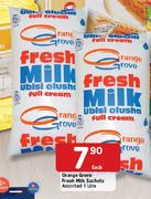 Orange Grove Fresh Milk Sachets Assorted-1ltr Each