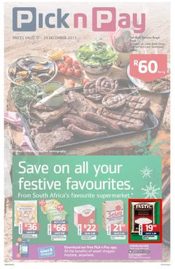 Pick n Pay Eastern Cape- Save On All Your Festive Favourites (17 Dec - 29 Dec 2013 ), page 1