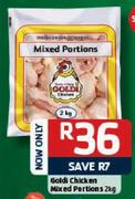Goldi Chicken Mixed Portions - 2kg
