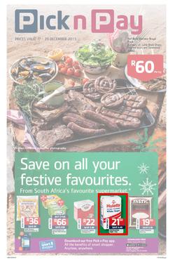 Pick n Pay Gauteng- Save On All Your Festive Favourites (17 Dec - 29 Dec 2013 ), page 1
