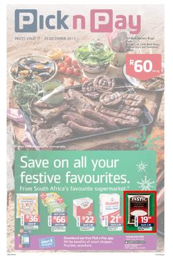 Pick n Pay Gauteng- Save On All Your Festive Favourites (17 Dec - 29 Dec 2013 ), page 1