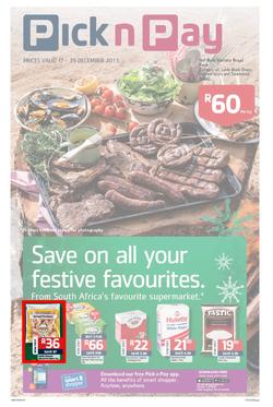 Pick n Pay Gauteng- Save On All Your Festive Favourites (17 Dec - 29 Dec 2013 ), page 1