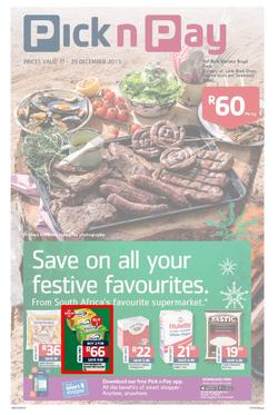 Pick n Pay Gauteng- Save On All Your Festive Favourites (17 Dec - 29 Dec 2013 ), page 1