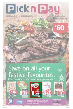 Pick n Pay Gauteng- Save On All Your Festive Favourites (17 Dec - 29 Dec 2013 ), page 1