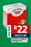Five Roses-Tagless Teabags-100's