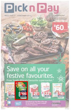 Pick n Pay Western Cape- Save On All Your Festive Favourites (17 Dec - 29 Dec 2013 ), page 1