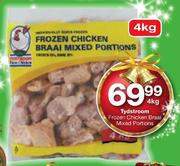 Tydstroom Frozen Chicken Braai Mixed Portions-4kg