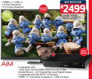 Aim 29" HD Ready Slim LED TV+ Aim 2.0 Channel DVD Player
