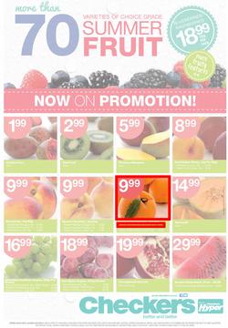 Checkers Western Cape : Summer Fruit Specials ( 21 Jan - 02 Feb 2014 ), page 1