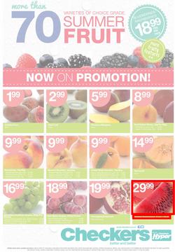 Checkers Western Cape : Summer Fruit Specials ( 21 Jan - 02 Feb 2014 ), page 1