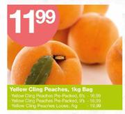 Yellow Cling Peaches Pre-Packed-9's