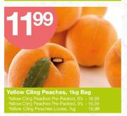 Yellow Cling Peaches Pre-Packed-6's