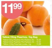 Yellow Cling Peaches-1Kg Bag