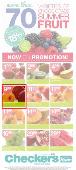 Checkers KwaZulu -Natal : Summer Fruit Specials ( 21 Jan - 02 Feb 2014 ), page 1