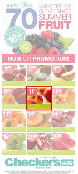 Checkers KwaZulu -Natal : Summer Fruit Specials ( 21 Jan - 02 Feb 2014 ), page 1