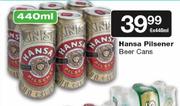 Hansa Pilsener Beer Cans-6 x 440ml