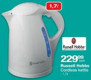 Russell 1.7L Hobbs Cordless Kettle