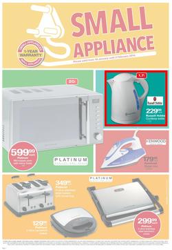 Checkers KwaZulu -Natal : Small Appliance Specials ( 19 Jan - 02 Feb 2014 ), page 1