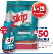 Skip Intelligent Washing Powder 2Kg Flexi Bag Or Concentrated Liquid-750Ml Each