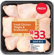 PnP Fresh Chicken Thighs & Drumsticks-Per Kg