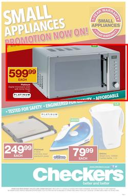 Checkers Nationwide : Small Appliance Specials ( 24 Feb - 09 Mar 2014 ), page 1