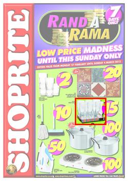 Shoprite EC Rand a Rama (27 Feb - 4 Mar), page 1