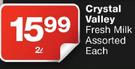 Crystal Valley Fresh Milk Assorted-2L