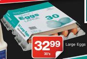 Large Eggs-30's