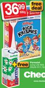 Kellogg's Rice Krispies 600G+ Free Parmalat Long Life Milk