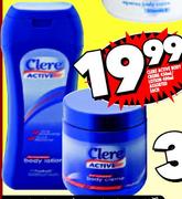 Clere Active Body Creme 450ml/Lotion 400ml Assorted Each