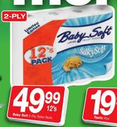 Baby Soft 2-Ply Toilet Rolls-12's