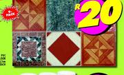 PVC Self-Adhesive Floor Tiles 30,5x30,5m Assorted-9's