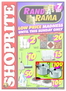Shoprite WC Rand a Rama (27 Feb - 4 Mar), page 1