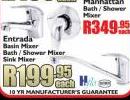 Tiletoria Entrada Basin Mixer/Shower/Bath Mixer/Sink Mixer-Each