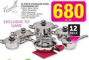 Tissolli 12 Piece Stainless Steel Cookware Set-Per Set