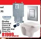 Grohe Concealed Cistern & Actuasion Place with Wall Hung Pan-per set