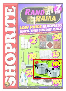 Shoprite KZN - Rand a Rama (27 Feb - 4 Mar), page 1