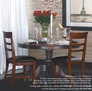 Wetherleys Nakuru Dining Collection Dining Table In Antique Stain 1200mm