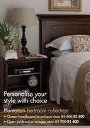 Plantation Bedroom Collection Open Pedestal In Antique Stain