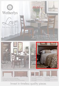 Wetherlys (Until 7 Mar), page 1